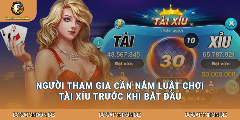 Tài Xỉu Online - Trải Nghiệm Đỉnh Cao Cờ Bạc Trực Tuyến 2 Người tham gia cần nắm luật chơi Tài xỉu trước khi bắt đầu